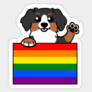 Love is Love Puppy - Bernese v2 Sticker